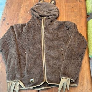 Furry Bear front zip jacket